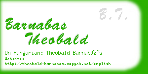 barnabas theobald business card